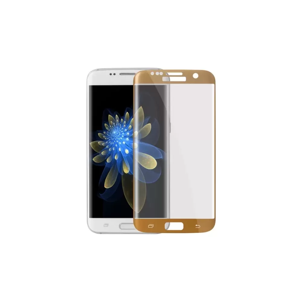 Expensive Phonetics animation Folie protectie Tempered Glass 3D telefon Samsung Galaxy S7 Edge Gold