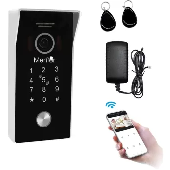VideoInterfon Smart Mentor SY022 WiFi PIR IP65 MicroSD 3in1 Aplicatie Parola Card Acces