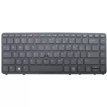 Tastatura pentru HP EliteBook 840 G2 iluminata US Neagra Mentor Premium