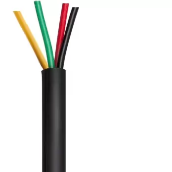 Cablu 4 pini x 0.75mm, 1m, aluminiu pentru VideoInterfon Mentor
