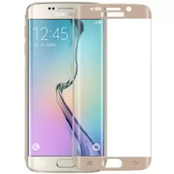 Folie protectie Tempered Glass 3D telefon Samsung Galaxy S6 Edge Negru