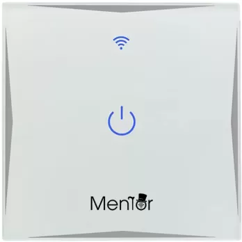 Intrerupator inteligent wireless Mentor WiFi 10A 600W simplu alb cu touch