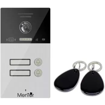 Unitate exterioara VideoInterfon Smart Mentor SY054 WiFi POE Card acces 2 familii 1.3MP HD IP65 IR difuzor microfon