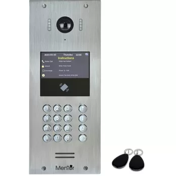 Unitate exterioara VideoInterfon Smart Mentor SY058 WiFi Display POE Card acces 50 apartamente IP 1MP HD IP65 IR difuzor microfon