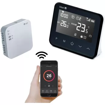 Termostat Smart wireless Mentor TSW009 WiFi LCD 2xAA Premium