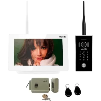 Kit VideoInterfon IP Smart Mentor SYKT001 WiFi 1000m TouchMonitor Interfon Yala acces 1 locatie 7 inch HD 1.3MP 2xCard Acces MicroSD InfraRed Senzor de miscare