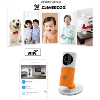 Baby monitor WiFi CleverDog 1.3MP Full-HD 5V 2.4GHz 128G Orange
