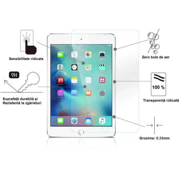 Folie protectie Tempered Glass tableta Apple iPad Mini 4-4