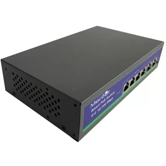 Switch 4+2 POE SY083 pentru sistem videointerfon Smart Mentor Wireless RJ45 78W 10/100Mbps 220V-1