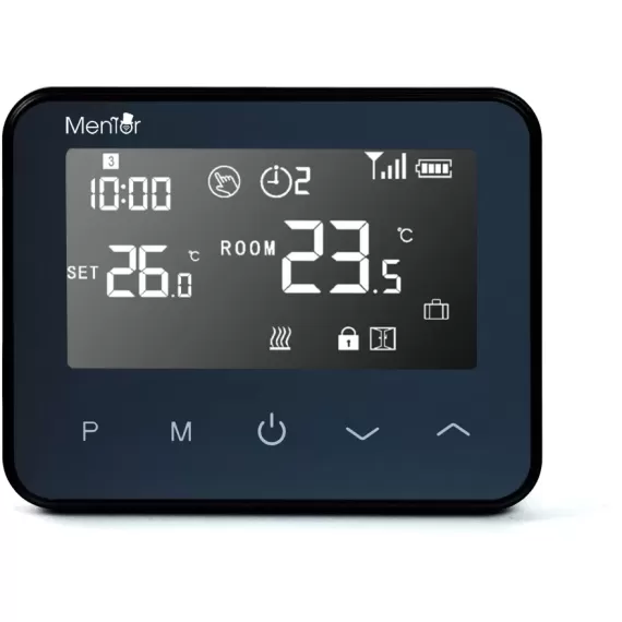 Termostat Smart wireless Mentor TSW002 WiFi LCD Premium-2