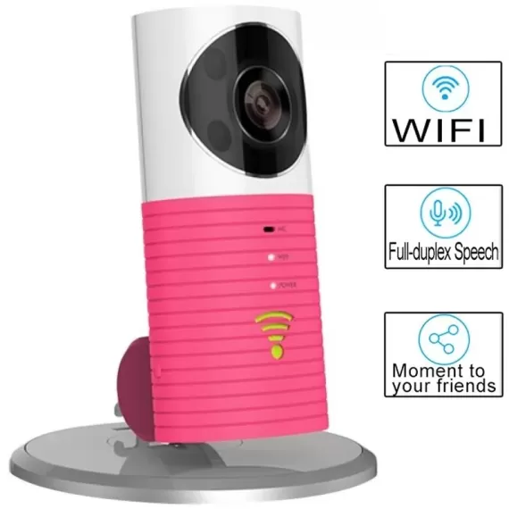 Baby monitor WiFi CleverDog 1.3MP Full-HD 5V 2.4GHz 128G Pink-2